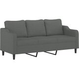  4-dijelni set sofa s jastucima tamnosivi od tkanine Siva | shoptok.hr