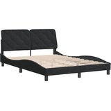 vidaXL Okvir za krevet s uzglavljem crni 140x190 cm baršunasti | shoptok.hr