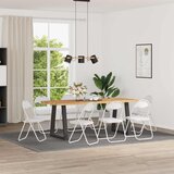  Sklopiva stolica 8 pcs Bijeli 48 x 43,5 x 81 cm Lažna koža | shoptok.hr