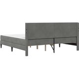  Okvir kreveta s madracem Tamno siva 180 x 200 cm Baršun | shoptok.hr