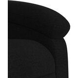  Naslonjač na podizanje od tkanine crni | shoptok.hr