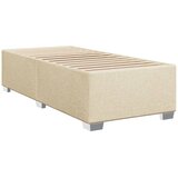  Okvir kreveta s oprugama i madrac krem 80x200 cm od tkanine | shoptok.hr