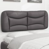  Jastuk za uzglavlje Hvar sivi 120 cm od umjetne kože | shoptok.hr
