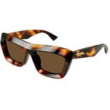 Bottega Veneta BV1283S 002 ONE SIZE (53) Havana/Rjava Cene