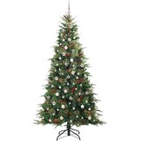  Umetno Zložljivo Božično Drevo Zelena 240 cm PE in PVC, (5000066649) | Shoptok.si