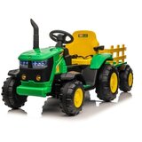 Premium Stil Traktor na akumulator sa prikolicom - zeleni - Premium Oprema ( 11623 ) Cene