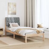  Krevetni okvir s tapiciranim uzglavljem Smeđa 75 x 190 cm | shoptok.hr