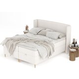 Maison de Rêve Kremno bela boxspring postelja s prostorom za shranjevanje 180x200 cm Monpelli – | Shoptok.si