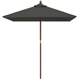 vidaXL Vrtni senčnik z lesenim drogom antraciten 198x198x231 cm | Shoptok.si