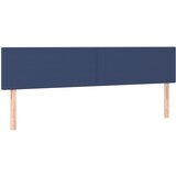 Maison Chic Posteljno vzglavje - Vzglavna omarica 2 kosa modro 90x5x78/88 cm blago, (22077309) Cene