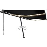  Avtomatska tenda LED + senzor 450x350 cm antracitna, (20729143) | Shoptok.si