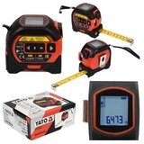 Digitalni laserski merilnik razdalje 40m z tračnim metrom + križni laser | Shoptok.si