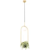 QAZQA Art deco viseča svetilka zlata z belim steklom - Isabella | Shoptok.si