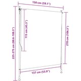  Vanjska roleta 150 x 270 cm krem | Eponuda.ba