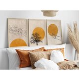  Set od 3 slika u foto okviru 50x70 cm bež/narandžasta | Eponuda.com