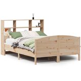 vidaXL Knjižna postelja brez vzmetnice 150x200 cm trdna borovina | Shoptok.si