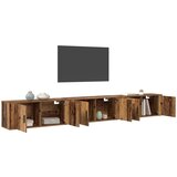  Zidni TV ormar set Zidne 3 pcs Staro drvo 100 x 34 5 x 40 cm | shoptok.hr