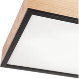  plafonsko svetlo natural square 4xE27/15W/230V 48x48 cm borovina/crna | Eponuda.com