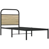 vidaXL Okvir kreveta bez madraca boja hrasta sonome 75 x 190 cm drveni | shoptok.hr