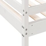  Krevet na kat 80x200/140x200 cm masivna borovina bijela | shoptok.hr