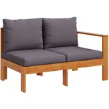 Maison Chic Vrtni kavč - Zunanji kavč z 1 naslonom za roke dvosed trden akacijev les, (22040984) | Shoptok.si