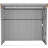 vidaXL Zidno vrtno spremište smeđe 118 x 194 x 178 cm pocinčani čelik | shoptok.hr