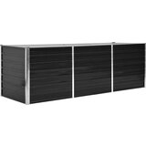Furnova Visoka greda antracitna 240x80x77 cm pocinkano jeklo, (21920084) | Shoptok.si
