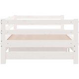 vidaXL Dnevni ležaj na izvlačenje bijeli od borovine 2 x (90 x 200) cm | shoptok.hr
