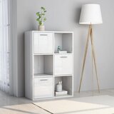 Ormarić za pohranu sjajni bijeli 60 x 29,5 x 90 cm od iverice | shoptok.hr