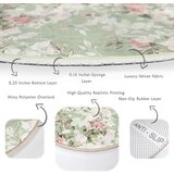 Mila Home Svijetlo zeleni periv/pogodan za robotski usisavač okrugli tepih ø 120 cm Comfort – | shoptok.hr