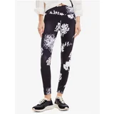 Desigual White and Black Women Patterned Leggings Agnes - Women