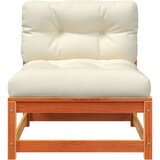 vidaXL Vrtna sofa bez naslona za ruke s jastucima i tabureom | shoptok.hr
