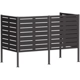  Ekran za kante za smeće 167 x 85 x 113 cm Čelik Crna | shoptok.hr