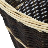  Košara za drva za ogrjev s remenjem 57x51x69 cm prirodna vrba | Eponuda.com
