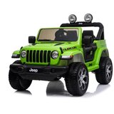 Ramiz Otroški avto na akumulator Jeep Wrangler Rubicon Zelena 4x4 lea | Shoptok.si