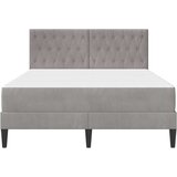  Okvir kreveta s madracem Svijetlo siva 120 x 200 cm Baršun | shoptok.hr
