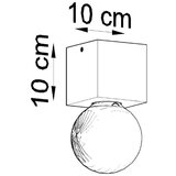 Nice Lamps Stropna svjetiljka u prirodnoj boji 10x10 cm Gabi – | shoptok.hr