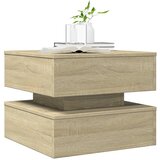 Ormarić za uzglavlje LED boja hrasta sonome 50x50x40 cm | Eponuda.com