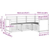  Setovi sofa 4 pcs Čvrsto drvo akacije | Eponuda.com