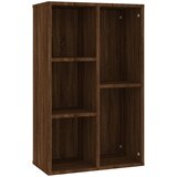 Maison Chic Knjižna omara - Knjižni regal rjavi hrast 50x25x80 cm inženirski les, (21724804) Cene