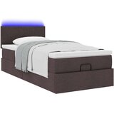 vidaXL Otomanski krevet s madracem tamnosmeđi 100x200 cm tkanine | shoptok.hr