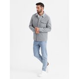 Ombre Men's lightweight fleece jacket with viscose - gray | Eponuda.ba