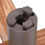 vidaXL Stojalo za novoletno jelko 54x54x16 cm | Shoptok.si