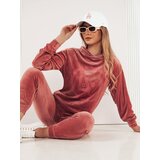 DStreet Welurowy komplet damski VIP PRIVATE różowy Cene
