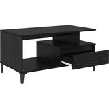 vidaXL Kava Stol Crni hrast 90 x 49 x 45 cm Konstruirano drvo | shoptok.hr