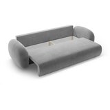 Cosmopolitan Design Temno siva žametna raztegljiva/s prostorom za shranjevanje sedežna garnitura 262 cm Tonale – | Shoptok.si