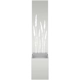 vidaXL Vrtni Sadič s Dekorativnom Pločom Srebrno 32 x 140 cm | shoptok.hr