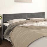  Uzglavlja tamnosiva 200x5x78/88 cm baršunasta | shoptok.hr
