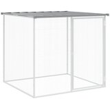  Kavez za kokoši s krovom svjetlosivi 403x98x90 cm čelični | Eponuda.com