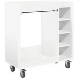 Golf ormar s kotačem Jednobojno Bijelo 90 x 45 x 98 cm | shoptok.hr